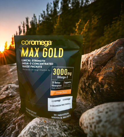 Coromega Max Gold High Concentrate Omega 3 Fish Oil, 3000mg (Photo: Business Wire)