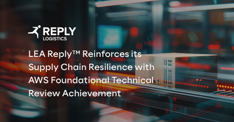 LEA Reply (Logistics Execution Architecture) is the latest evolution of logistics software: a digital platform for efficient, agile and connected supply chains. A suite of business microservices for inventory, warehousing, distribution, delivery, point-of-sales activities and end-to-end visibility. (Graphic: Business Wire)