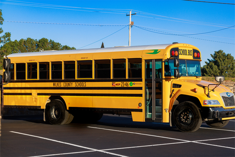 Blue Bird recently supplied 17 state-of-the-art electric and propane-powered school buses to Wilkes County Schools (WCS) in Georgia. WCS is now the first school district in the state to serve all of its 25 daily bus routes exclusively with zero- and ultra-low-emission school buses. The upgrade of the school bus fleet helps Wilkes County Schools improve student and community health while significantly reducing operating costs. (Image provided by Wilkes County Schools)