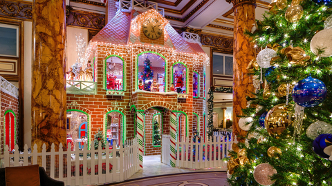 Gingerbread House at The Fairmont Hotel San Francisco (1907) San Francisco, California. Credit: The Fairmont Hotel San Francisco and Historic Hotels of America.