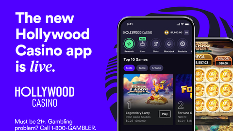 PENN Entertainment launches new Hollywood Casino app in Pennsylvania (Graphic: Business Wire)