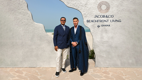 original Husein Salem, CEO of Ohana Development & Jacob Arabo, Chairman and Creative Director of Jacob & Co. (Photo: AETOSWire)
