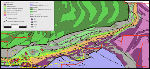 Figure 1: Exploration Targets Winter 2025 (A: Ikkari Deposit, B: Heina South, C: Rajala Line IP survey area) (Graphic: Business Wire)