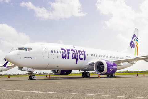 Arajet expects to launch routes from New York, Miami, and Puerto Rico to Santo Domingo and Punta Cana in 2025. (Photo: Business Wire)