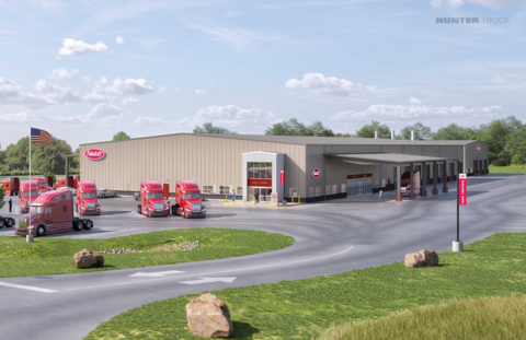 original Hunter Truck - Scranton, the newest Peterbilt dealership in the Hunter Truck network, will open on 1/6/2025. (Photo: Business Wire)