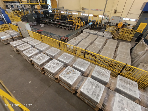 original bGen™ system components for Tempo Beverages at Brenmiller Energy's gigawatt manufacturing facility (Photo: Business Wire)