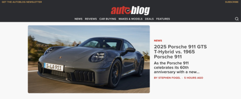 Since The Arena Group's acquisition, Autoblog has experienced a surge in traffic, with a more than 120% increase in users and page views between September and November 2024 (Photo: Business Wire)