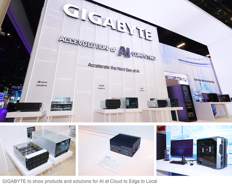 thumbnail GIGABYTE to show products and solutions for AI at Cloud to Edge to Local (Photo: Business Wire)