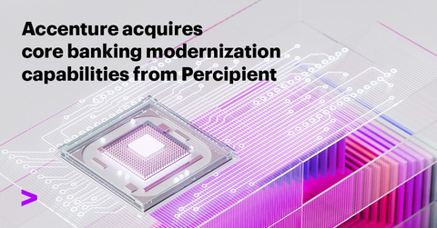 Accenture has acquired a digital twin technology platform for banks developed by Percipient, a Singapore-based fintech company with deep experience in banking technology transformation. (Graphic: Business Wire)