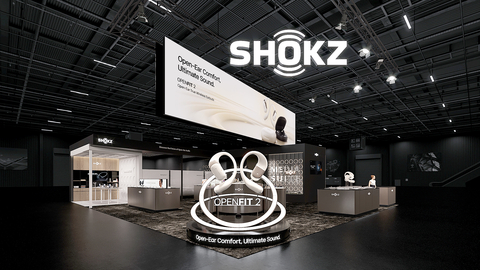 Shokz Booth at CES 2025 (Photo: Business Wire)