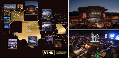 VENU's Expansion Map and Fire Pit Suites at Ford Amphitheater in Colorado Springs, Colorado. (Photo: Business Wire)