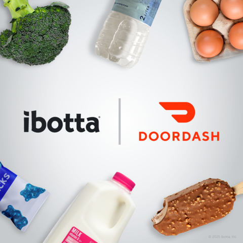 original Ibotta and DoorDash announce multi-year strategic partnership. (Graphic: Business Wire)