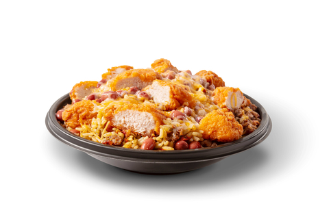 The hearty, satisfying Chicken Rice Bowls are back by popular demand, perfect for warming up during the chilly winter months and featuring a generous portion of Bojangles Dirty Rice®, slow-cooked Cajun Pintos, and a blend of shredded Monterey Jack and Cheddar cheeses. Guests can choose between the brand’s new Bo Bites chicken tender pieces, savory grilled chicken breast or the boldly seasoned Bojangles Supremes. To get extra warm this winter, the bowls are also served with Texas Pete® hot sauce on the side. (Photo: Business Wire)