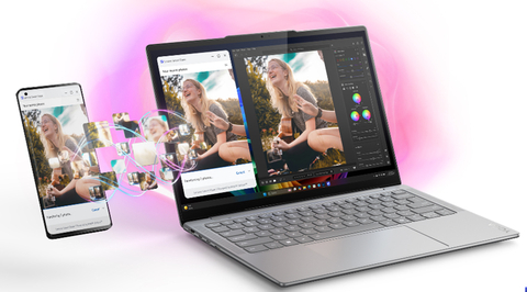 Lenovo Yoga Slim 7i Aura Edition（照片：美国商业资讯）