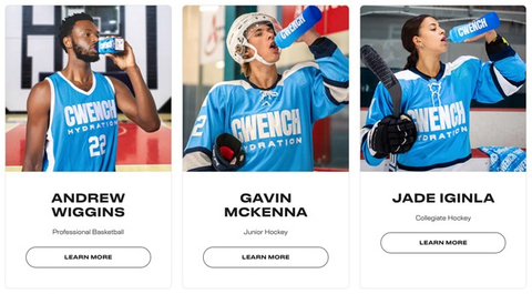 thumbnail Cizzle Brands is proud to have several notable athletes as ambassadors of the CWENCH brand. A full listing of all official CWENCH athletes can be viewed on this page of CWENCH’s website. (Graphic: Business Wire)