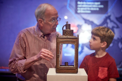 The original lantern that was used as a signal on the night of Paul Revere's famous midnight ride. On view at the Concord Museum. Credit: Lantern, Boston, MA, 1765-1770. One of the two used as a signal, April 18, 1775. Concord Museum Collection, Gift of Cummings E. Davis; M400a.1.