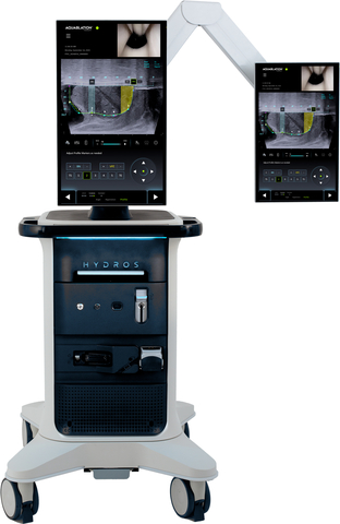 The Aquablation HYDROS robotic system used by surgeons at MarinHealth Medical Center (MHMC) to perform the first Aquablation procedures to treat benign prostatic hyperplasia (BPH). MarinHealth is among the few medical centers in the country that have obtained the most advanced version of this AI-enabled, minimally invasive robotic technology. (Photo: Business Wire)