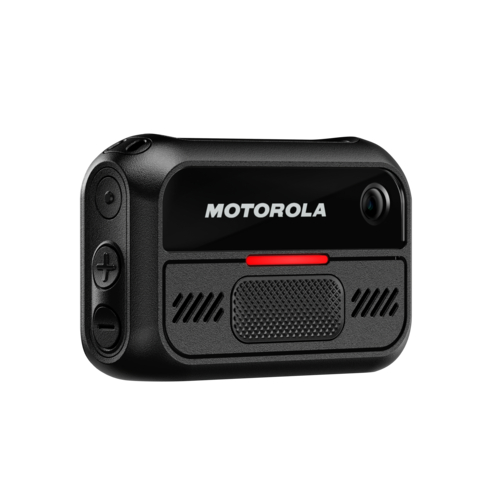 Motorola Solutions V200 body camera is designed specifically to help protect frontline workers in stores, hospitals, hotels, schools and stadiums. Photo credit: Motorola Solutions