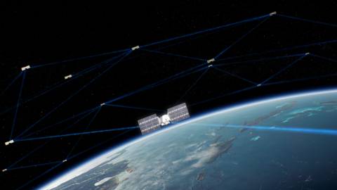 Artist's concept of Rocket Lab's data transport satellites for SDA's Tranche 2 Transport Layer-Beta program. Image credit: Rocket Lab