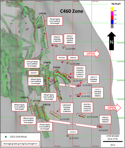 Figure 3: Plan View of C460 Zone 1800 EL and Below (Graphic: Business Wire)