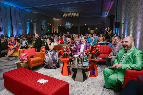 thumbnail "A vibrant moment at the NACE 2024 VIP Awards event, showcasing a diverse group of guests enjoying the evening with laughter and colorful fashion. The cozy, stylish seating arrangement and floral centerpieces set the stage for a memorable experience." (Photo: Business Wire)
