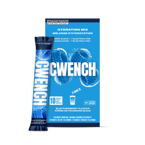 10-count packs of CWENCH Hydration™ mix will be sold in the pharmacy section of 47 Metro supermarkets in Ontario by the end of January 2025. (Photo: Business Wire)