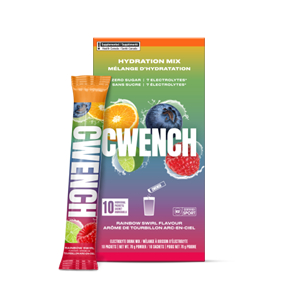 10-count packs of CWENCH Hydration™ mix will be sold in the pharmacy section of 47 Metro supermarkets in Ontario by the end of January 2025. (Photo: Business Wire)