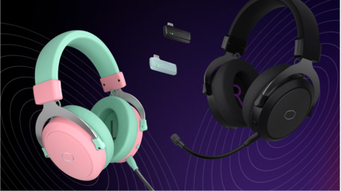 The Cooler Master CH351 gaming headset in two colorways. (Photo: Business Wire)