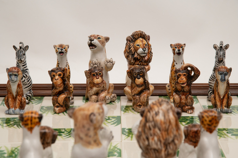 The World Chess Hall of Fame (WCHOF), the leading chess cultural center in the country, is proud to announce “Paws and Pawns: Exploring Animal Chess Sets,” a whimsical and engaging exhibition that showcases more than 50 animal-themed chess sets from around the globe. (Photo: Business Wire)