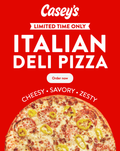 Casey’s Brings Classic Italian Deli Flavors to New Pizza Just in Time for National Pizza Week (Photo: Business Wire)