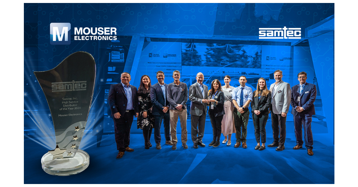 Mouser Electronics Named Global High Service Distributor of the Year by ...