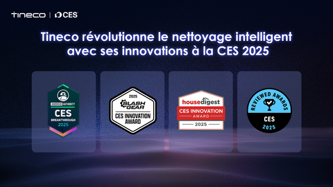 Tineco récompensé au CES 2025 pour ses innovations en nettoyage intelligent (Graphic: Business Wire)