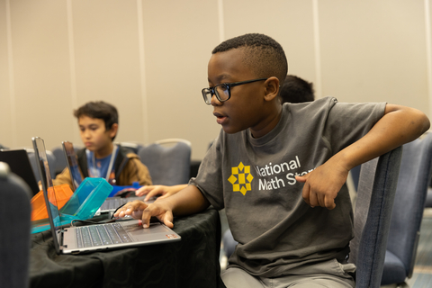 A National Math Stars student participates in an onsite program. National Math Stars now has programs available in five midwestern states - Illinois, Indiana, Michigan, Ohio, and Wisconsin - in addition to its ongoing national pilot and Texas-based programs. Image courtesy of National Math Stars.