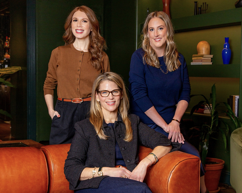 Chief's new CEO Alison Moore (center) with co-founder Lindsay Kaplan (left) and former CEO and co-founder Carolyn Childers (right) (Photo: Johannes Oberman)