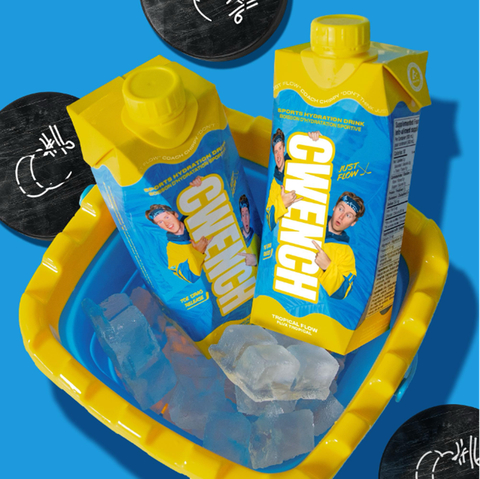 As part of its sponsorship deal with Coach Chippy, CWENCH Hydration™ is releasing a special tropical fruit flavour of its ready-to-drink beverage, which will feature Coach Chippy’s likeness and “Style & Flow” tagline (Photo: Business Wire)