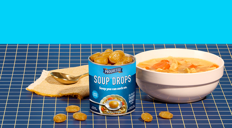 original Progresso Soup Drops bring the flavor of classic Chicken Noodle Soup in a convenient hard candy drop. (Photo: Business Wire)