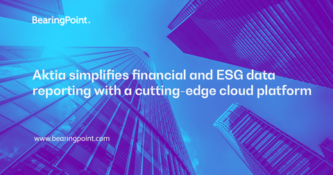 original BearingPoint assisted Aktia in implementing Workiva, a cloud-based document and data collaboration tool, to streamline financial and ESG reporting and improve collaboration. (Graphic: Business Wire)