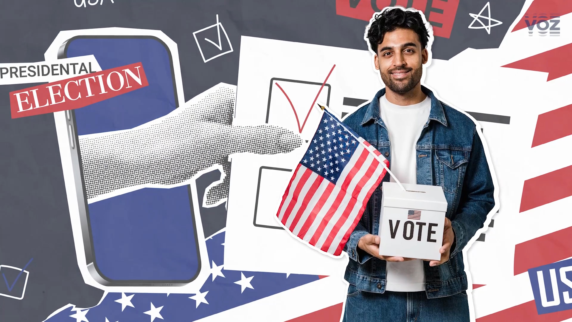 thumbnail A New Era: How Hispanic Voters turned the Tide in 2024 exclusive video from VOZ. Learn more at www.voz.us/en/inauguration