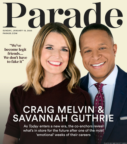 original Parade's latest cover story features an exclusive interview with Craig Melvin, the TODAY show’s new lead co-anchor, and Savannah Guthrie. (Photo: Business Wire)