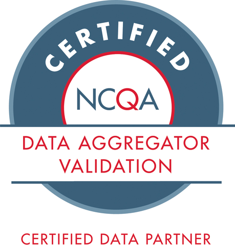 Badge of validation as a certified data partner with NCQA (Graphic: Business Wire)