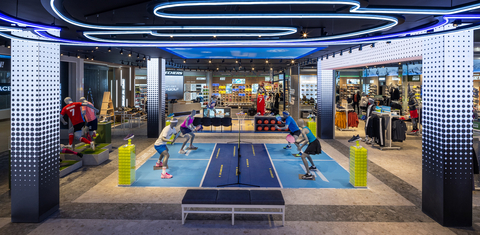 An ace at retail: the Skechers Performance pickleball half-court highlights the brand's latest innovations in the popular sport. (Photo: Business Wire)