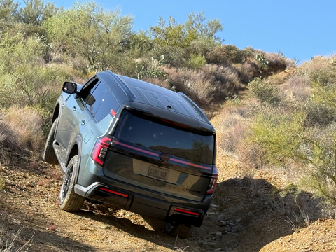 Along a dusty two-lane highway in the Sonoran Desert sits Nissan's Arizona Testing Center (ATC). Here, Nissan engineers put vehicles through extensive tests to help them withstand what Mother Nature has planned, from blistering heat to corrosive salt exposure, humidity and countless other conditions. Down the road, deep in the rugged terrain north of Phoenix, lies an off-road trail filled with huge gullies, steep inclines and loose, rocky surfaces, where Nissan engineers tackle some of the country's most challenging landscapes. (Photo: Business Wire)