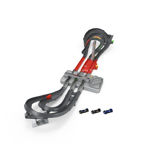 thumbnail The high-octane Formula 1 Grand Prix Circuit is the ultimate in die-cast racing with actual overtaking on the track. Authentic Formula 1 cars will whip around the track thanks to a 2-speed 3-lane booster. Timing is everything when you hit one of the 2 manual DRS diverters and gain some extra speed blaze past the competition or simply retake first place in the 2-into-1 overtake 180 wall. Don't worry about counting laps thanks in large part to the dual lane lap counter that counts up to 25 laps. Want to race for longer? No problem! Switch into infinity mode and race to your heart's desire. Authenticity never felt more real with real life F1® liveries, and teams such as Oracle Red Bull Racing, MoneyGram Haas F1® Team and Williams Racing. (Photo: Business Wire)