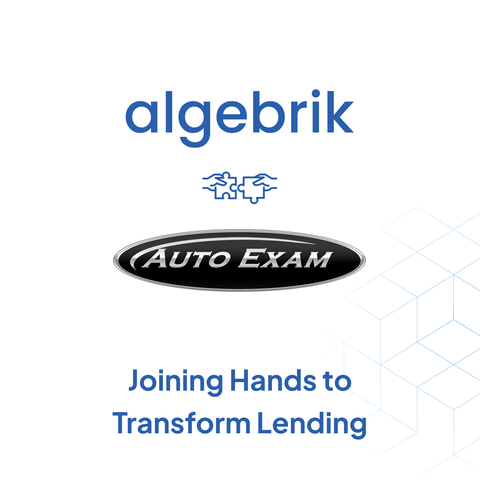 Algebrik and Auto Exam Announce Partnership to Transform Auto Lending (Graphic: Business Wire)