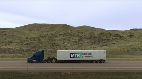 An MTR Carbon Capture membrane container being delivered (Photo: Business Wire)