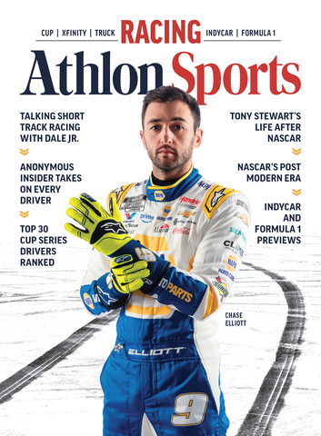 original Athlon Sports' Racing preview magazine is back for the first time since 2022 and includes exclusive interviews, NASCAR driver rankings, profiles of all 27 NASCAR tracks and expanded coverage of IndyCar and Formula 1. (Photo: Business Wire)