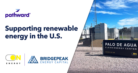 On.Energy announced it has closed construction credit facilities provided by Pathward®, N.A. and BridgePeak Energy Capital to build its 160 MWh Palo de Agua battery storage portfolio across the state of Texas. (Graphic: Business Wire)