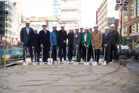 Eversource and project partners celebrate the groundbreaking for the Greater Cambridge Energy Program (Photo: Business Wire)