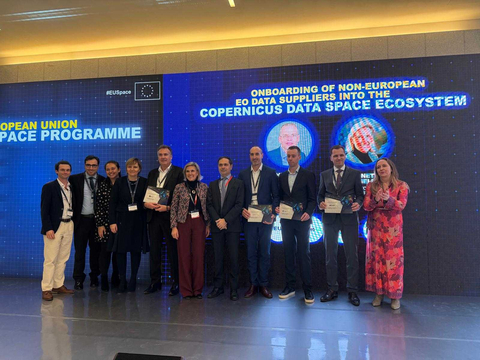 thumbnail Planet representatives join other members of the Copernicus Data Space Ecosystem on stage at the European Space Conference on Tuesday, January 28th. (Photo: Business Wire)