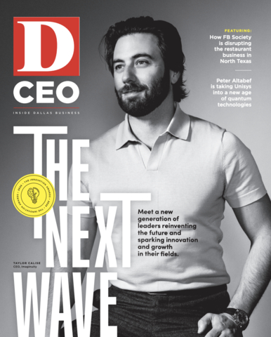 The CEO of Imaginuity was named “Emerging Leader Of The Year” and appears as a finalist on the cover of the January/February 2025 issue of D CEO, which is on newstands now. Image credit: D CEO